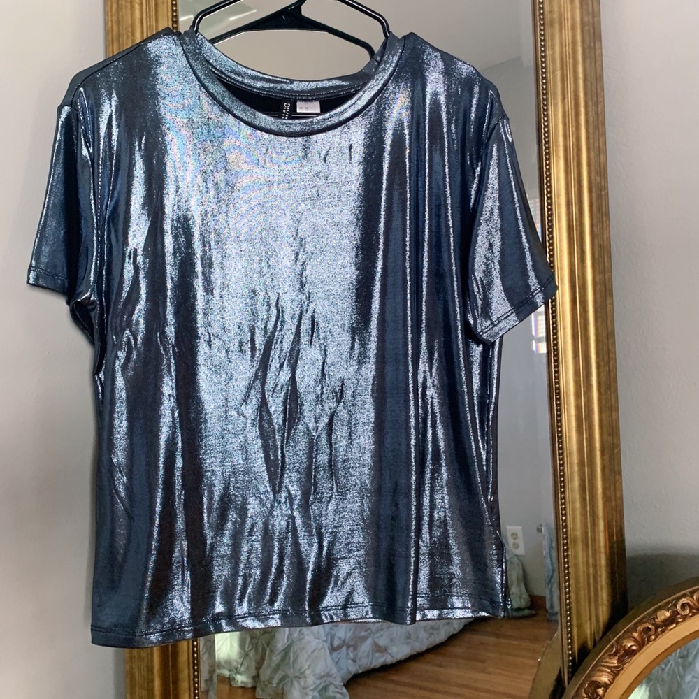 Metallic Jersey T-Shirt